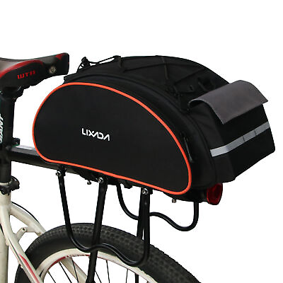#ad #ad 13L Rear Bag Cycling Bike Rack Pannier Bag L9B2 $22.62