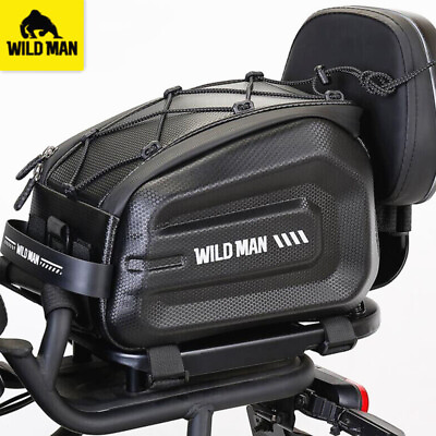 #ad WILDMAN 4L Large Waterproof Bicycle Pannier Multifunction Bike Rear Seat Bag $33.69