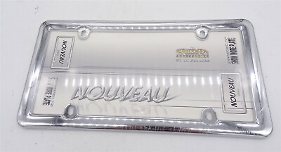 #ad Cruiser Accessories 20643 Nouveau License Plate Frame Chrome Plastic $8.75