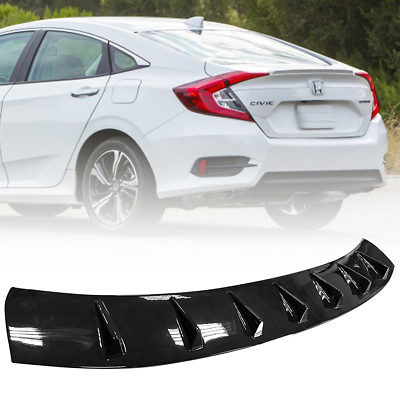 2020 LX DX 4D Civic 10th Fit For Honda Roof Fin Spoiler Wing Paint Glassy Black $129.00