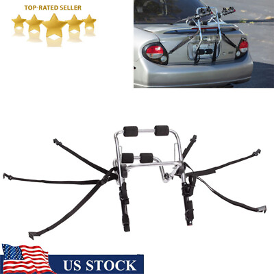 #ad Lightweight 70 lbs Limit Trunk Mounted Aluminum 2 Bike Carrier for Vehicles $84.50