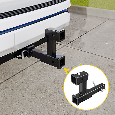 #ad 4000LB Truck Dual 2quot; Trailer Hitch Receiver Rise Drop Adapter Extender Tow $39.99