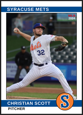 #ad 2024 Christian Scott Minor League Rookie Card Syracuse New York Mets $4.99