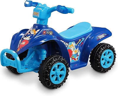 #ad Sonic The Hedgehog Ride On Toy 6V ATV Quad for Kids Powerful Safe For 2 3 Years $77.88