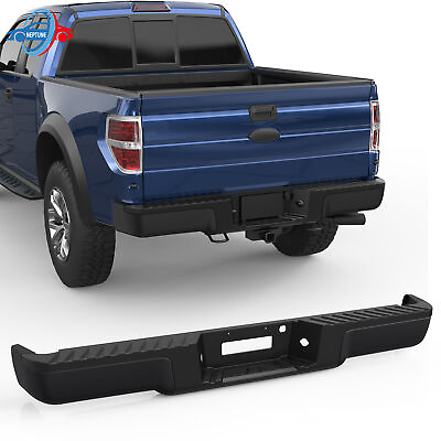 #ad New Black Rear Step Bumper Assy For 2004 2006 Ford F150 Without Sensor Holes $186.95