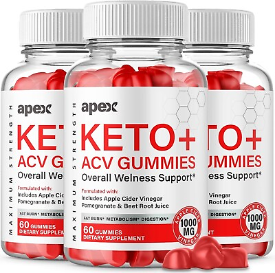 #ad #ad 3 Pack Apex Keto ACV Gummies Weight Loss 180 Gummies $39.95