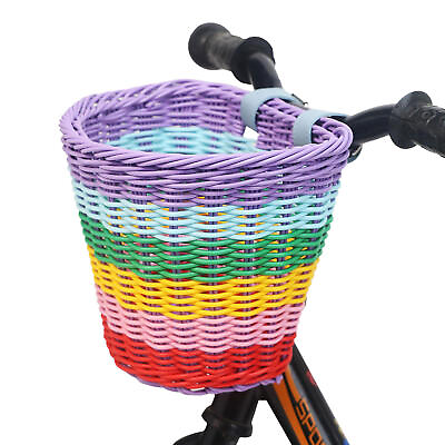 #ad Bike Baskett Colorful Bike Basket Waterproof retro country style Detachable $18.80