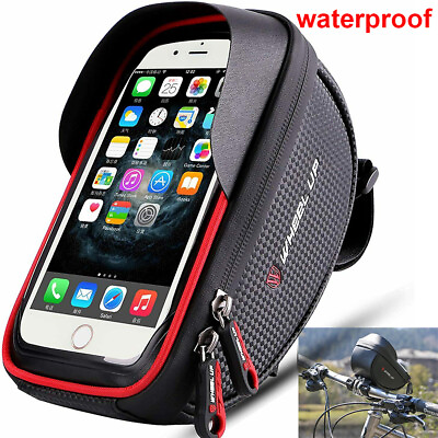 #ad #ad Waterproof Motorcycle Bike Cycling Handlebar Mount Holder Cell Phone Case Bag $11.99