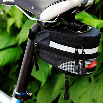 #ad #ad New Black Cycling Bike Bicycle Outdoor Pouch saddle seat bag Quick Release $8.09
