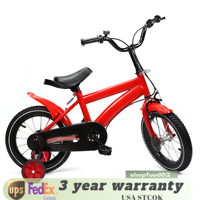 #ad Kids Bike 14quot; for 3 6 Years Old Girls amp; Boys Child Bicycle Gift W Double brake $84.55