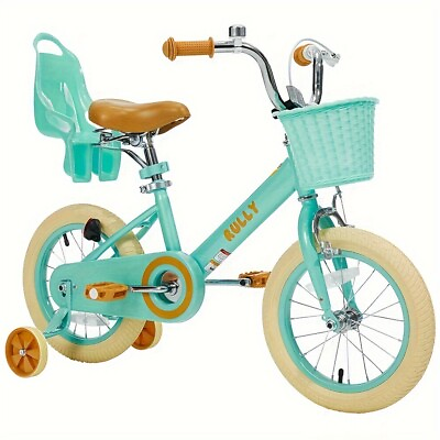 #ad Kids Bike For Ages 2 7 Years12 Inch Bicycle With Doll Bike Seat Training $96.10