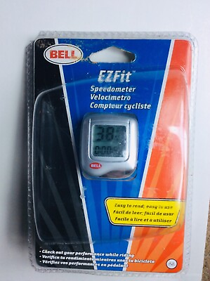 #ad #ad NEW Bell EZ Fit Speedometer For Cycling Bike Bicycle 1.5quot; Silver Sealed $8.99