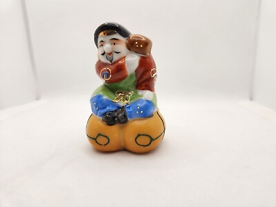 #ad #ad Vintage Japanese Kutani Lucky God Porcelain Figurine $19.99