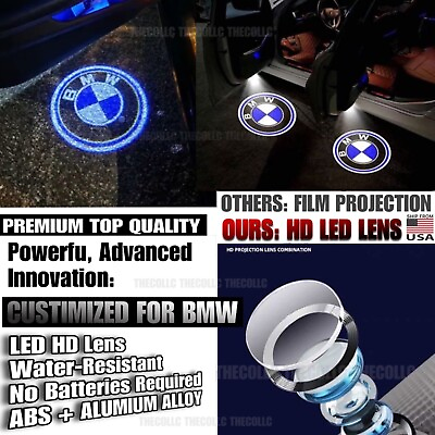 #ad #ad Car Door Lights Logo Projector BMW Accessories for 1 3 4 5 6 7 M X GT Series $29.97