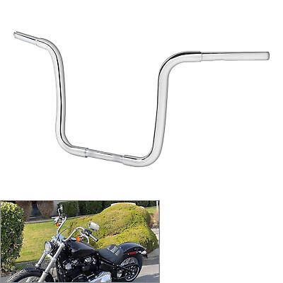 #ad 1 1 4quot; FAT Handlebar 14quot; Rise Ape Hanger Bar Fit For Harley Sportster XL Dyna $89.99