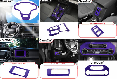 #ad 6PCS Purple Car Decorative Cover Trims Accessories For Ford Bronco 2021 2023 $191.99