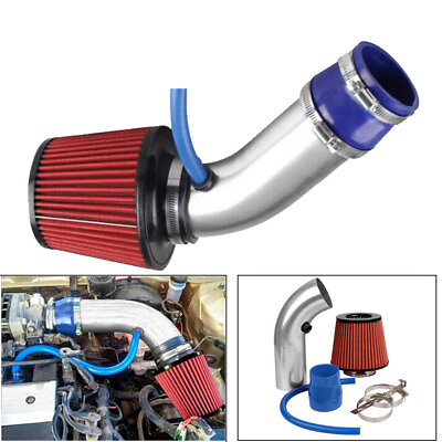 3#x27;#x27; Car Cold Air Intake Filter Induction Pipe Kit w Aluminum Power Flow Hose $26.89