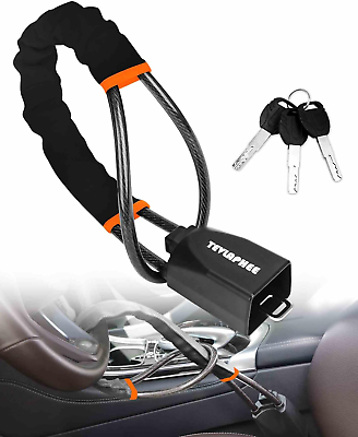 #ad Steering Wheel Lock Seat Belt Universal Anti Theft Car Device Prevention with 3 $98.99