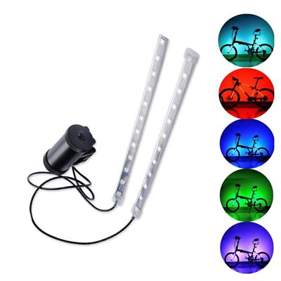 #ad Waterproof USB Rechargeable Bright LED Multicolor Bicycle Bike Frame Light Strip $12.99