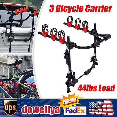 #ad 3 Bike Trunk Mount Rack Bicycle Carrier Hatchback for Partially applicable SUV $57.86