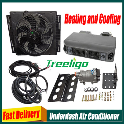 #ad 12V Universal Underdash Air Conditioner Cooler A C KIT Heatamp;Cool For Truck Bus $699.99