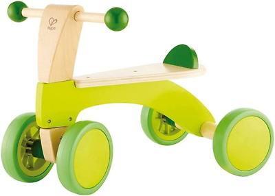 #ad Hape Scoot Around Ride On Wood Bike Award Winning Four Wheeled Wooden Push Toy $66.65