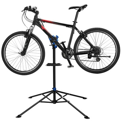 #ad New Rotating Bike Stand Repair Bicycle Maintenance Rack Work Stand Mechanic Tray $76.90