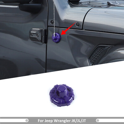 #ad Antenna Base Cover Trim For Jeep Wrangler JK JL JT 2007 2023 Purple Accessories $14.09