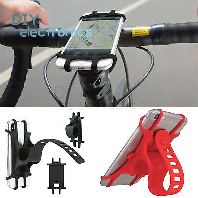 #ad Silicone Cycling Bike Phone Holder Mobile Phone Mount Bicycle Accessory US $2.14
