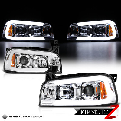 #ad {Coolest Upgrade} 06 10 Dodge Charger Neon Tube LED DRL Projector Headlight Lamp $222.94