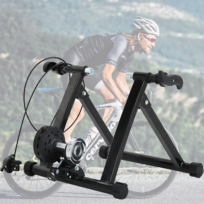 #ad #ad Bike Trainer Stand Magnetic Bicycle Stationary Stand for Indoor Riding with Noi $89.99