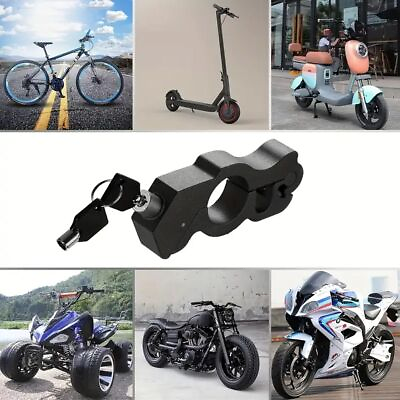 #ad Motorcycle Bike Anti Theft Lock Handlebar Brake Clutch Security Lock Accessories $12.99