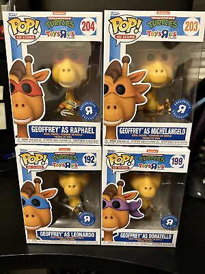 #ad #ad Funko Pop Ad Icons TMNT Geoffrey Toys R Us Exclusive Set Of 4 $105.00