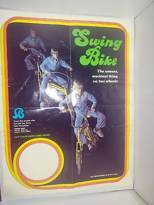 Vintage Swing Bike Dealer Sales Poster 1977 $350.00