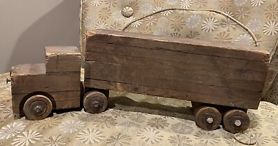 #ad Handmade Wood Truck Folk Art $21.00