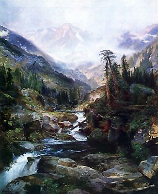 #ad Mountain of the Holy Cross by Thomas Moran art painting print $9.99