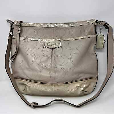 #ad Authentic Coach Park Elevated Leather Duffle Bag F19739 $89.00