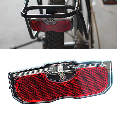 #ad Bike Cycling Bicycle Rear Reflector LED Tail Light Fit For Luggage Rack Acces $6.99