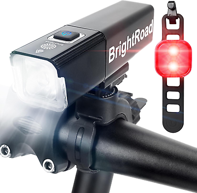 #ad 8000 Lumens Bike Headlight LED Rechargeable Bike Lights for Night Riding with 7 $51.99