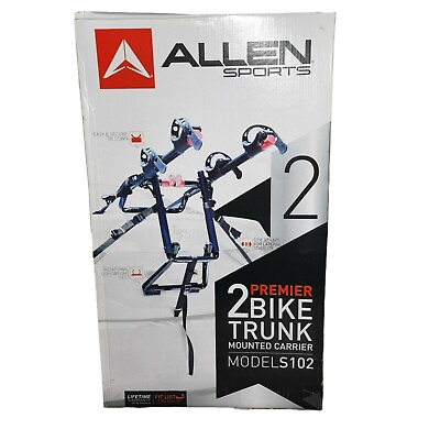 #ad #ad Allen Sports Pro Premier 2 Bike Trunk Rack Model S102 Black Cycling $95.00
