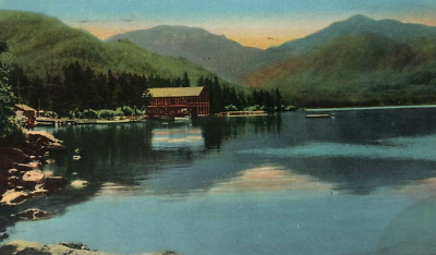 #ad Grand Lake Rocky Mountain National Park Colorado CO Vintage Postcard 1948 $5.39