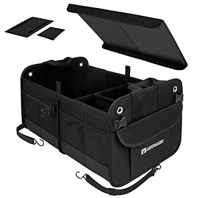 #ad Multipurpose Car Trunk Organizer with Foldable Cover and StrapsNon Slip Water... $33.98