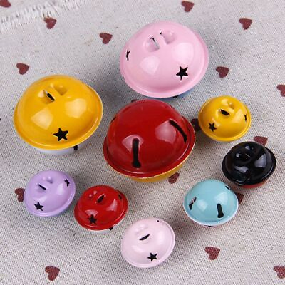 Iron Varnish Bells Double Color Five Pointed Star Christmas Bell Accessories $5.49