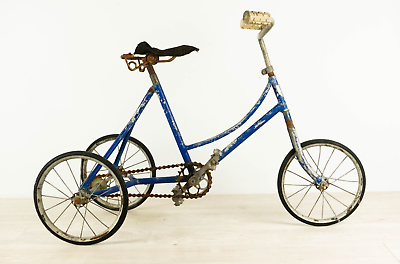 #ad OLD KID TRICYCLE BICYCLE VINTAGE BIKE 30s 40s STEEL CHILD ITALIAN SMALL BIKE $152.99