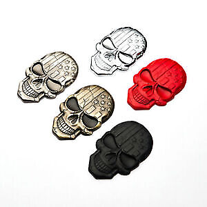 #ad Metal 3D Bronze USA American Flag Skull Car Trunk Emblem Badge Decal Sticker $8.80