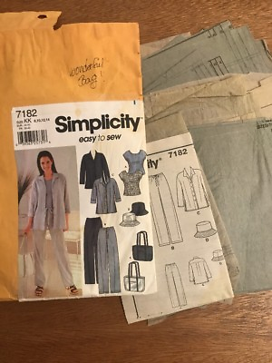 #ad Misses Pants Shirt Top amp; Accessories Simplicity 7182 Size 8 14 Easy to Sew Cut $12.00
