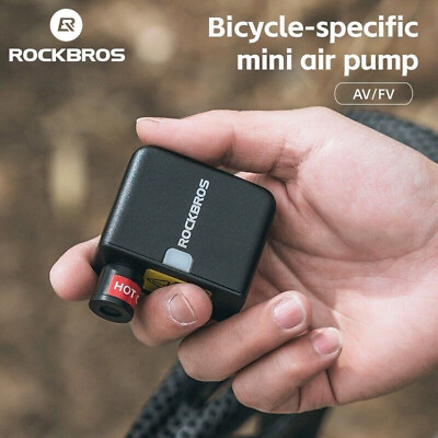 #ad New ROCKBROS Bike Air Pump Mini Electric Tiny Bicycle Tire Inflator Portable USB $69.99