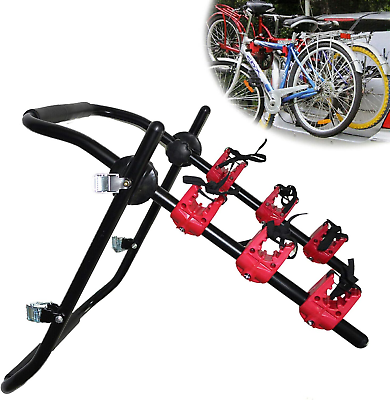 #ad #ad Car Bike Rack Foldabletrunk or Hitch Carrier Mount 3 Bicycles Bike Rack for Car $96.26