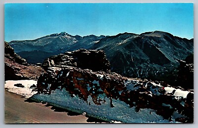 #ad Postcard Long#x27;s Peak from Rock Cut Rocky Mountain National Park Colorado G 13 $4.89