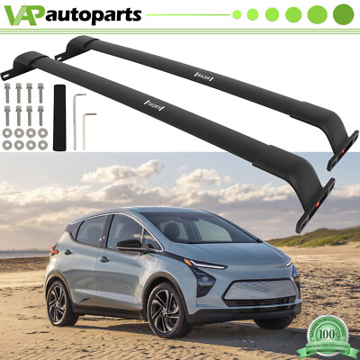 #ad #ad Roof Rack Cross Bar For 2022 2023 Chevrolet Bolt EUV Luggage Cargo Carrier BLK $67.75